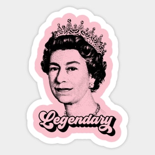 Queen Elizabeth T Shirt Legendary RIP - Queen of England Memoriam Sticker